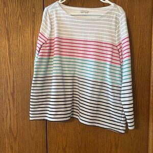 Striped Multicolor Long Sleeve Top